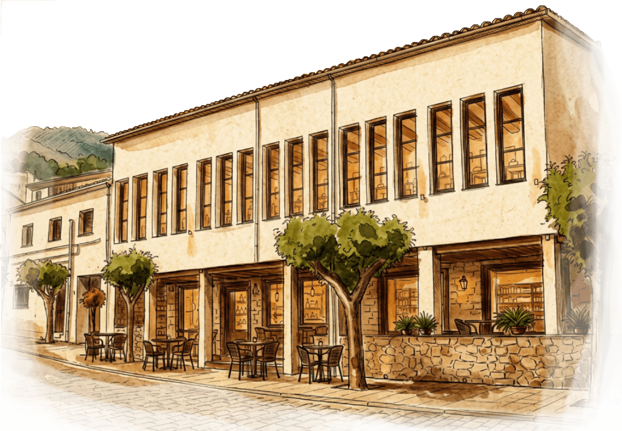 Ilustración principal del edificio de La Cultural